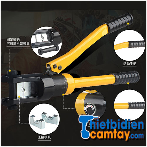 kìm bấm cốt thủy lực yqk-70