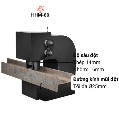 đầu đột lỗ thủy lực hhm-80